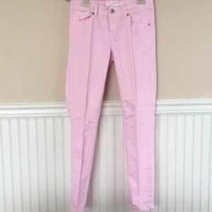 Isaac Mizrahi Pink High Waisted Jeans